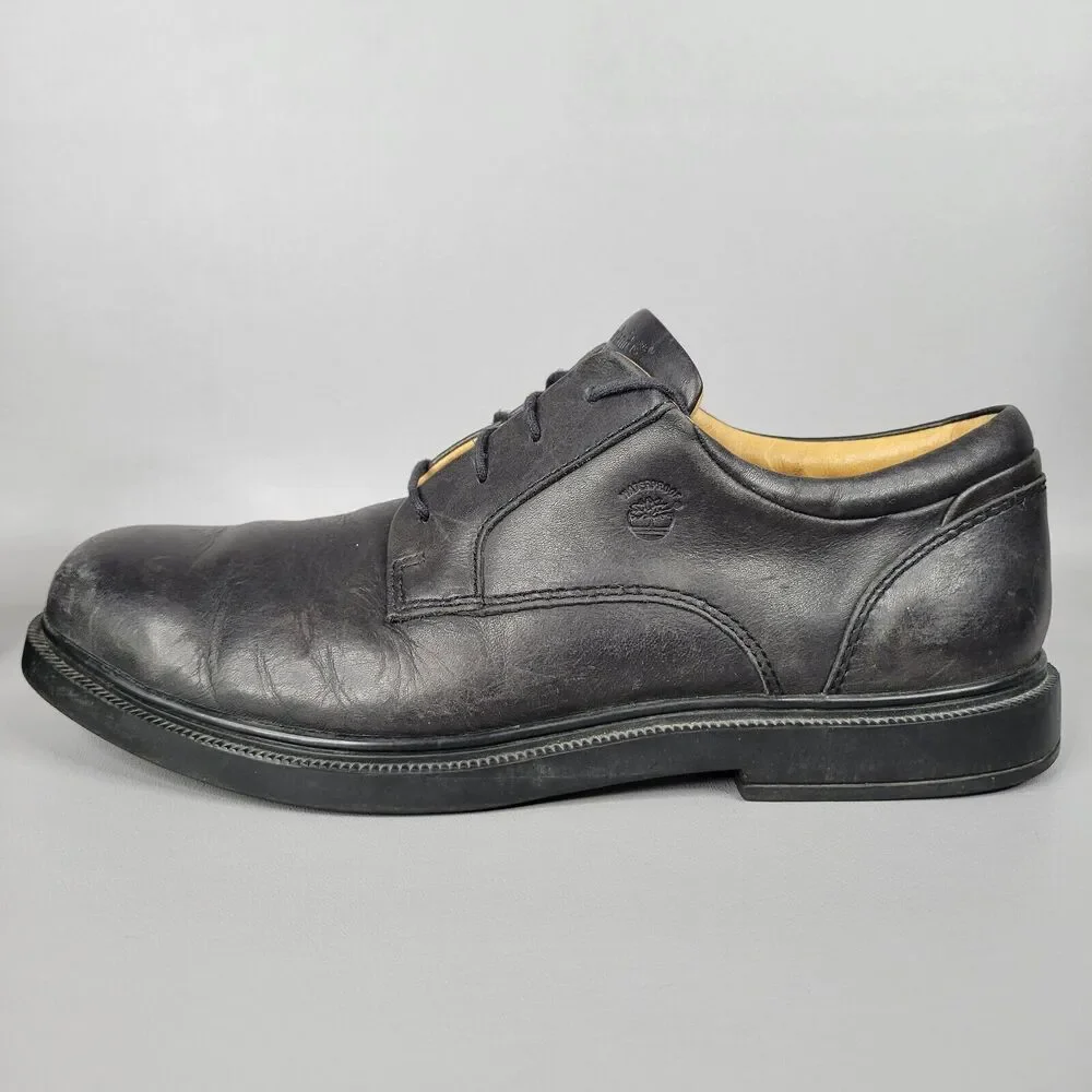 Timberland Waterproof Mens Dress Shoes Black Leather Oxford 90082 Size 11 M